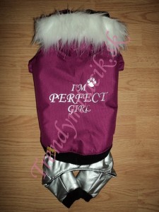 Zimný overal I´M PERFECT GIRL - oblečenie a móda pre psov