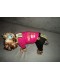 Velúrová súprava Adidogs Black & Pink - oblečenie a móda pre psov