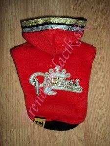Mikina Princess Red - oblečenie a móda pre psov