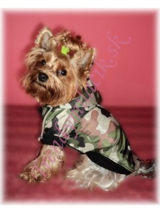 Jarná bundička ARMY GREEN - oblečenie a móda pre psov