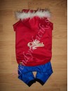 Zimný overal Princess Red & Blue - oblečenie a móda pre psov